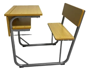 Modern Design Commercial Wooden School Furniture Desk and Chair Set for Apartment Use
