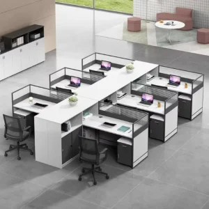 Modern Design Commercial Workstation System for Company Office Furniture Partition Table Set