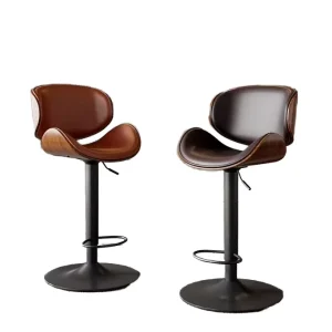 Modern Design Commercial and Home Use Metal Adjustable Height Swivel Bar Stools for Living Room