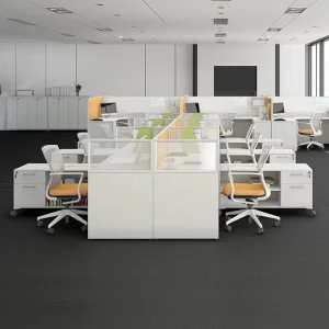 Modern Design Convertible Wooden Office Home Workstation Modular Cubicle Partition Table Customizable for