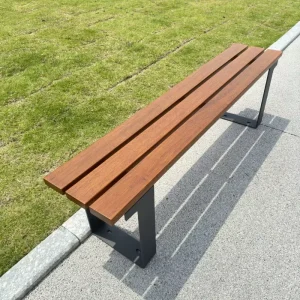 Modern Design Corrosion Resistant Solid Wood Patio Benches Bench Seat for Street Furniture