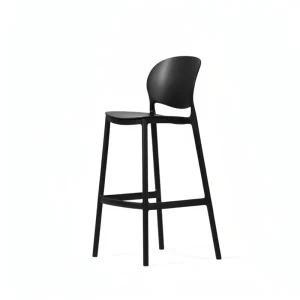 Modern Design Dining High Legs Stackable PP Plastic Bar Stool for Outdoor Living Room and Villa Use