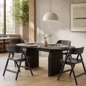 Modern Design Dining Table and Chair Set Luxury Solid Wood Convertible for Restaurant Cafe Hotel or Home Kitchen Use