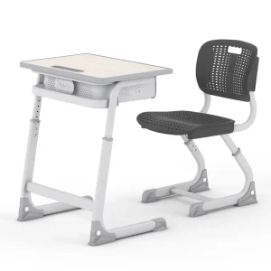 Modern Design Durable Eco-Friendly Metal Student Study Desk Chair Saber Leg Slat Back for Primary Elementary School Home Office