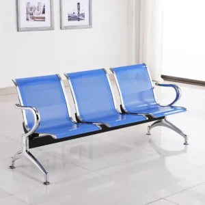 Modern Design Durable Metal Adjustable Solid Back Commercial Airport & Hospital Waiting Chair