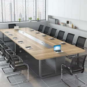 Modern Design Durable Office Conference Rectangle Meeting Table Negotiation Table Solid Wood Office Furniture L5*W1.5*H0.75M