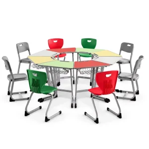 Modern Design Durable School Furniture Desk Chair Set for Middle and High School Students