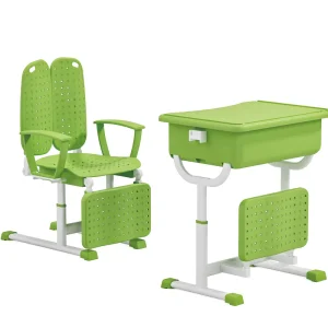 Modern Design Durable Student Desk and Chair Set Plastic Furniture for Schools Classrooms Home Office China Manufactured