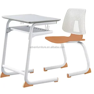 Modern Design Eco-Friendly School Furniture Set Metal Student Desk Chair 3-Year Warranty for University Classroom