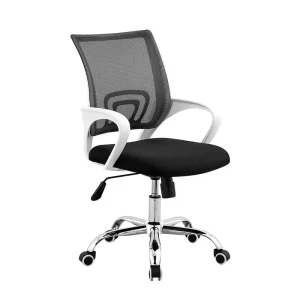 Modern Design Ergonomic Office Chair Adjustable Headrest Swivel Lift Mesh Fabric Comfort Features Teachers Office Steel Metal