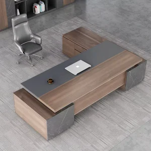 Modern Design Extendable Customizable L shaped R shaped Office Desk Storage Cabinet CEO Director Manager Wooden Executive Desk