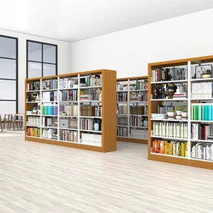 Modern Design Extendable Metal Bookshelf Steel Shelves Living Room Furniture with Corrosion Prevention High Capacity Storage