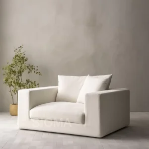 Modern Design Fabric Wood Corner Sofa Set for Villa Living Room Indoor Use