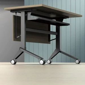 Modern Design Foldable Flip Top Training Table Quick Install Metal Frame Customizable Colors Eco friendly Modular Office School