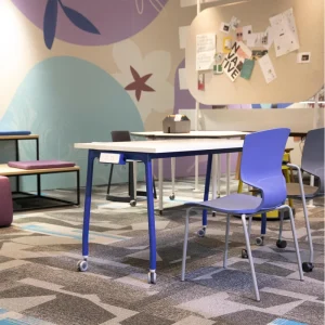 Modern Design Foldable Study Desk Modular Meeting Tables Training Table with Wheels