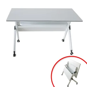 Modern Design Foldable Wood Office Training Table for School & Home for Conference Rooms & Living Rooms