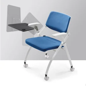Modern Design Folding Seat Stackable School Chair with Writing Table for Apartment Home Office Bedroom Living Room Hospital Use