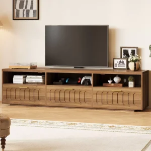 Modern Design Furniture Custom Floor Standing TV Cabinet Luxury Wooden Design TV Stand for Living Room