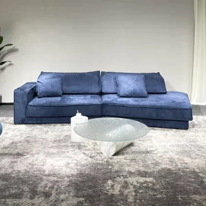 Modern Design Furniture Soft Fabric Curved Couch and Sectional 2 Seater Italian Villa Luxury Sofa Set Couches Living Room