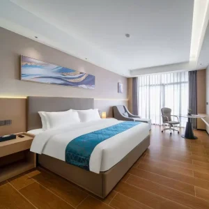 Modern Design Hotel Bedroom Furniture Sets High Quality Upholstery Wood Panel for Apartment and Villa