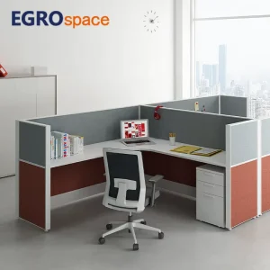 Modern Design L Shape Furniture Workstation Desk Office Modular Partition Private Cubicle