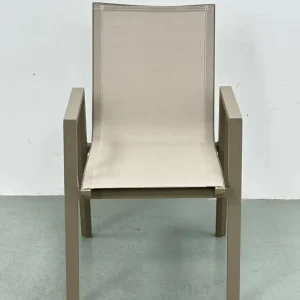 Modern Design Lightweight Durable Outdoor Hotel Garden Dining Chair with Comfortable Aluminum Frame Mesh for Park Courtyard Use