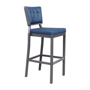 Modern Design Luxury Barstool Leather Metal Aluminium Bar Stool for Restaurant Bars