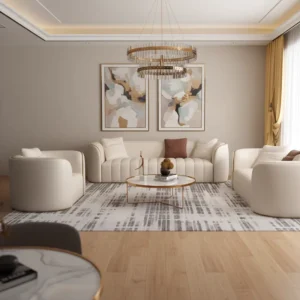 Modern Design Luxury Leather Sectional Sofa Set for Home Application Mall