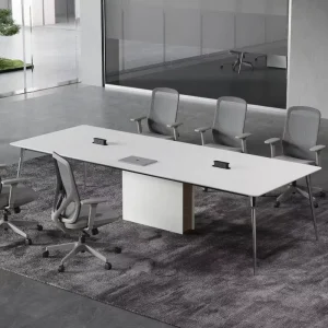 Modern Design Meeting Table Office Furniture Leadership Meeting Room Wooden White Conference Table