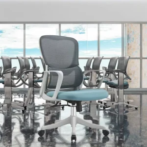 Modern Design Mesh Office Chair with Lumbar Support Swivel Task Chair for Home Office