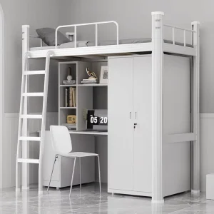 Modern Design Metal Adjustable Sturdy Construction Dormitory Bed