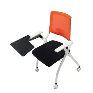 Modern Design Metal Foldable School Training Chair with Table Set Writing Pad for Classroom Hospital Training Room