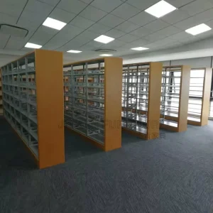 Modern Design Metal Used School Furniture 2 Sided Shelves and Racks Library Bookshelf Hotel Living Room Supermarket Hospital Gym
