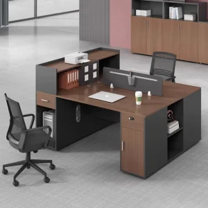 Modern Design Modular 25MM Thick Wooden Panel Office Workstation Desk for Home or School with Table Partition