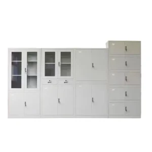 Modern Design Movable Lockable Office Filing Storage Cabinets High Quality Steel Adjustable Shelves Key Latest Model
