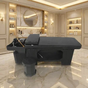 Modern Design Multi-Functional Portable Hot Water Spa Ceramic Basin Shampoo Chair for Living Room & Hotel Use