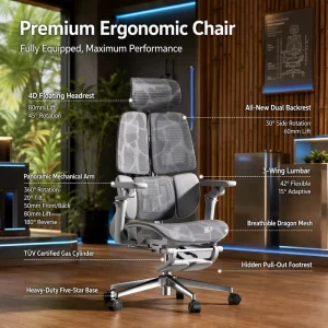 Modern Design Office Chairs Manager Mesh Metal Computer Chairs Gaming Chairs Adjustable Ergonomic With Packing