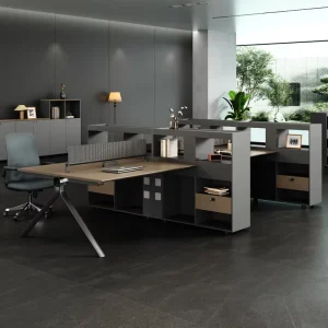 Modern Design Office Cubicles Durable Simple Partition Workstations Furniture Extendable Feature Luxury Office Desk Design