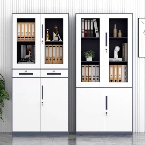 Modern Design Office Filing Storage Cabinets Metal with Key Lock and Adjustable Shelves for Office Storage