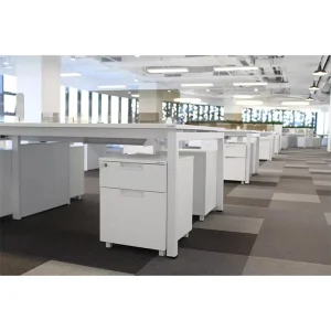 Modern Design Office Furniture Desk KL42 001 Open Office Metal Adjustable Legs Workstation Customized Wood Material