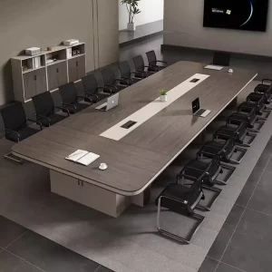 Modern Design Office Furniture Wood Panel Meeting Conference Table and Chairs for Office Desk