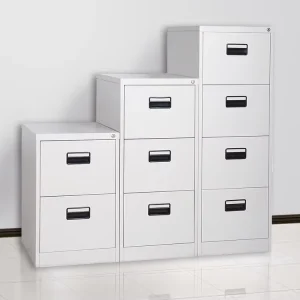 Modern Design Office Metal Drawer Sliding Vertical Data Filing Cabinet with Lock for Home School Workshop and Hotel Use