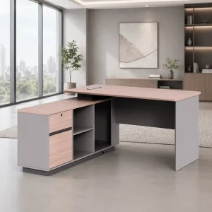 Modern Design Office Table Customized Wooden Executive Desk L Shaped Luxury Desk for Ceo Boss Factory Table