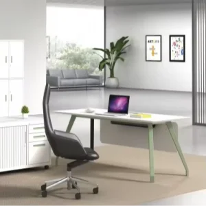 Modern Design Open Work Area Office Workstations 2 4 6 Seat Computer Desk Table with Panel Wood Style