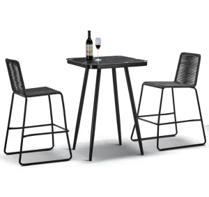 Simple Bar Table and Chair Set Outdoor Furniture Comfortable Material for Relaxation Using