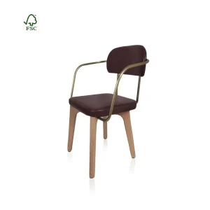 Modern Design PU Leather Metal Armchair for Commercial Furniture Soft Restaurant Chair for Coffee Malls and Villas