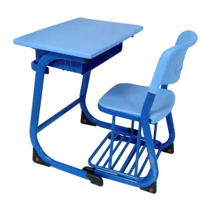Modern Design Plastic Metal Desk and Chair Set for Kids for Preschool and School Use