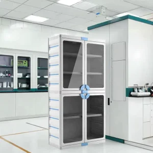 Modern Design Polypropylene Laboratory Furniture PP Lab Chemical Reagent Storage Cabinet Steel Metal for School Hospital Use