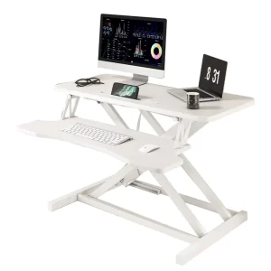 Modern Design Portable Office Furniture Foldable Sit to Stand Desk Adjustable Height Workstation Tabletop