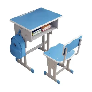 Modern Design School Classroom Furniture Set Primary School Student Desk and Chair Foldable Made of Metal